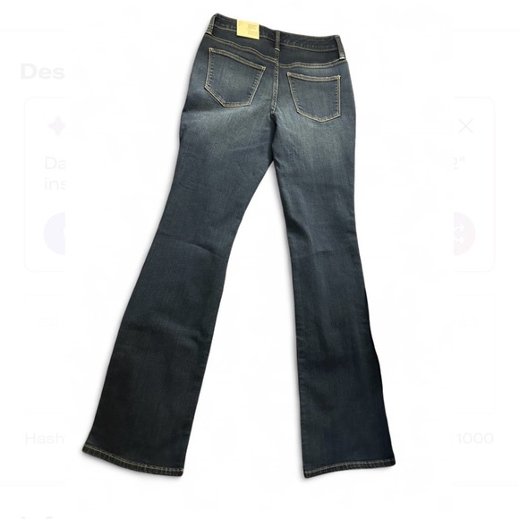Universal Thread Dark Blue high rise skinny Bootcut - Picture 3 of 6